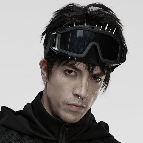 Cyberpunk metal headwear