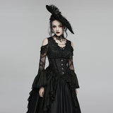 Goth Rose Tassel Corset