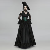 Goth Rose Tassel Corset