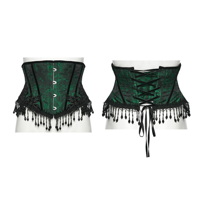 Goth Rose Tassel Corset