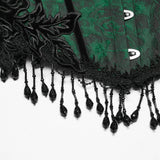Goth Rose Tassel Corset