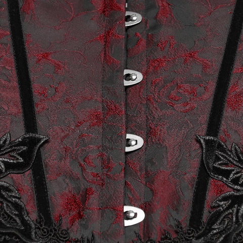 Goth Rose Tassel Corset