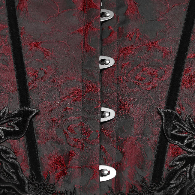 Goth Rose Tassel Corset