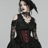 Goth Rose Tassel Corset