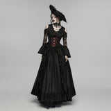 Goth Rose Tassel Corset