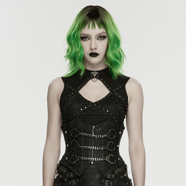 Punk Handcuffs Chain Corset
