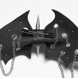 Punk bat bow hairpin