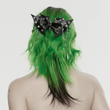 Punk bat bow hairpin