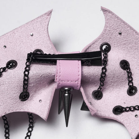 Punk bat bow hairpin