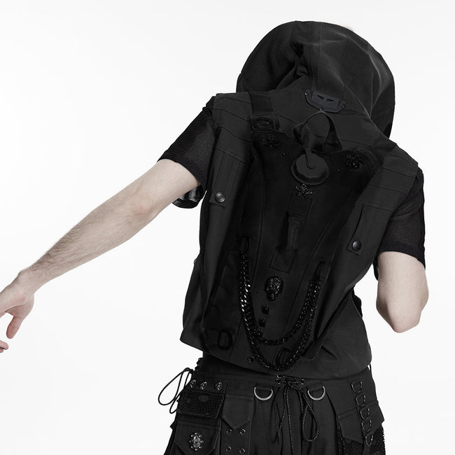Punk Backpack with portable drinking water device