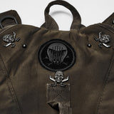 Punk Backpack with portable drinking water device