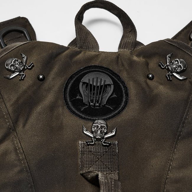 Punk Backpack with portable drinking water device