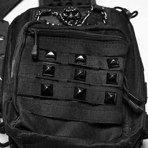 Punk Retro  Backpack with Multi pockets
