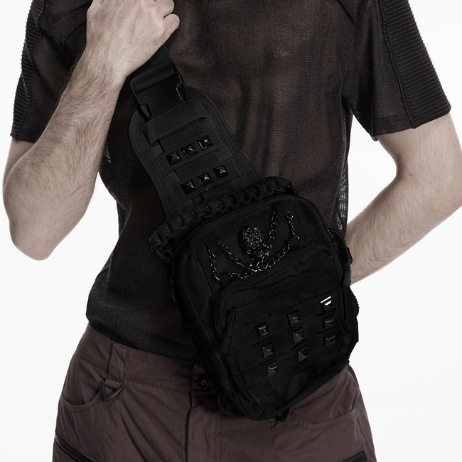 Punk Retro  Backpack with Multi pockets