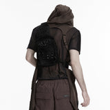 Punk Retro  Backpack with Multi pockets