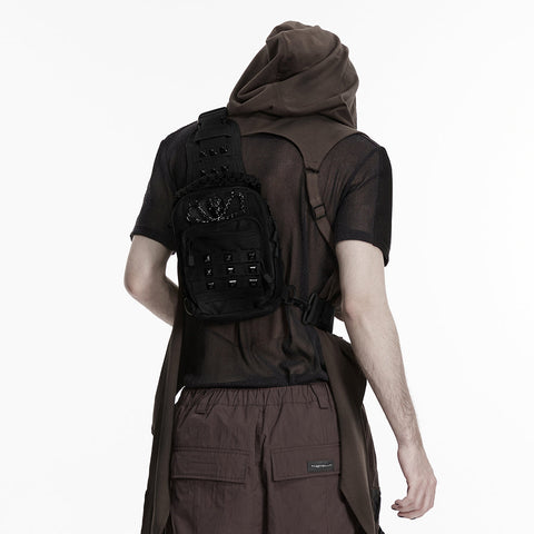 Punk Retro  Backpack with Multi pockets