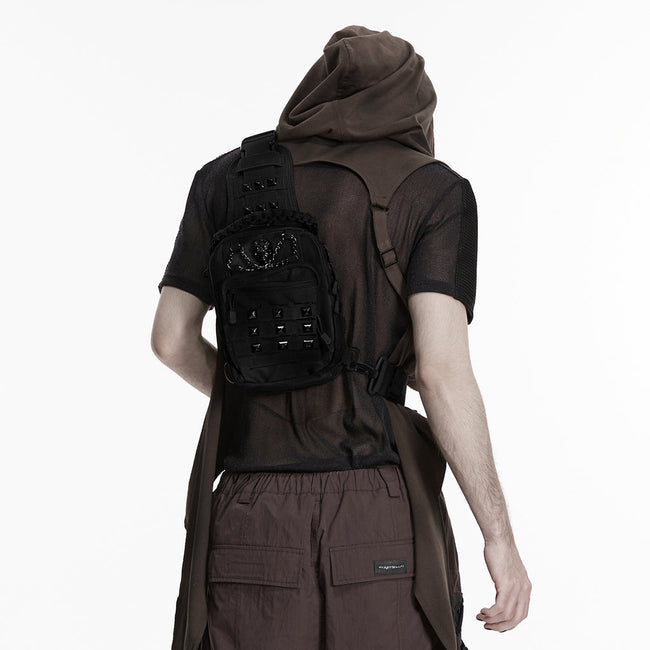 Punk Retro  Backpack with Multi pockets