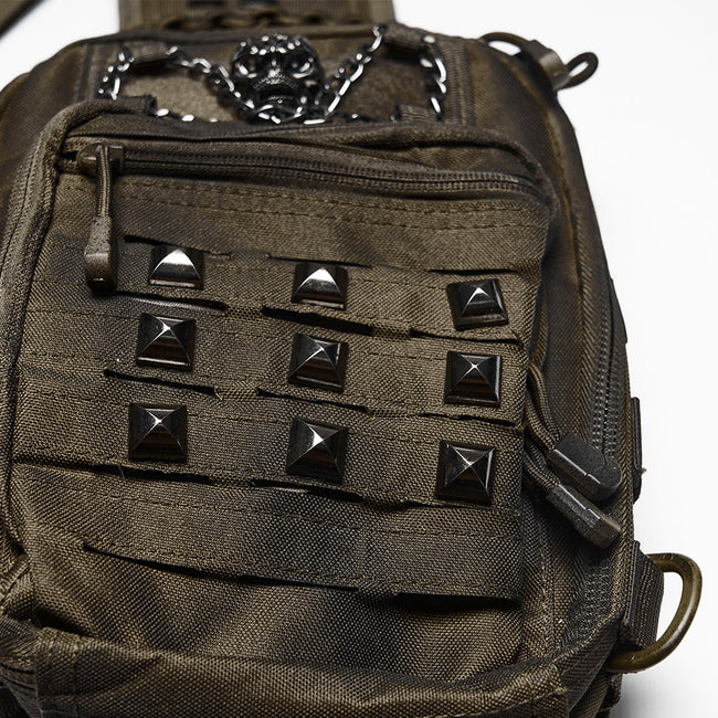 Punk Retro  Backpack with Multi pockets