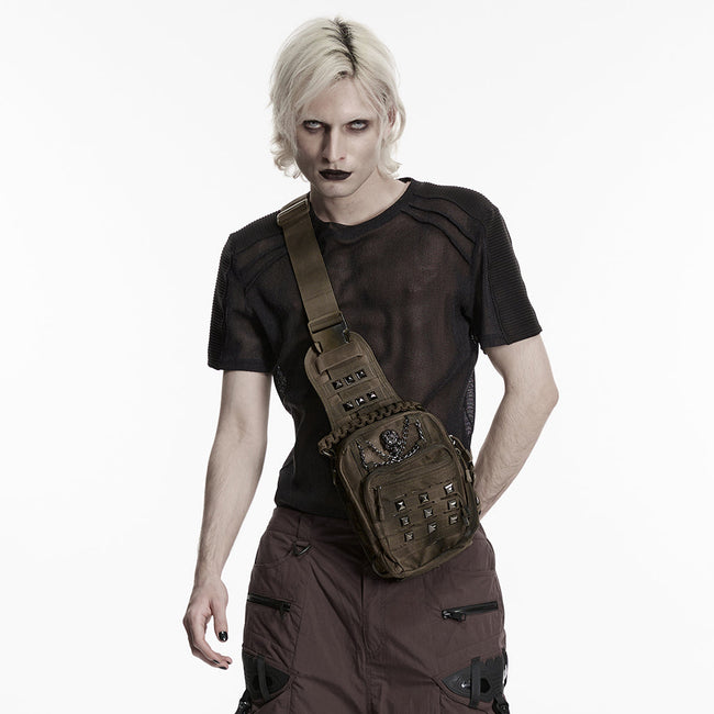 Punk Retro  Backpack with Multi pockets