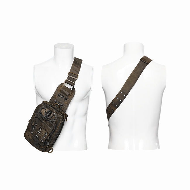 Punk Retro  Backpack with Multi pockets