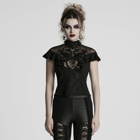 Gothic applique top