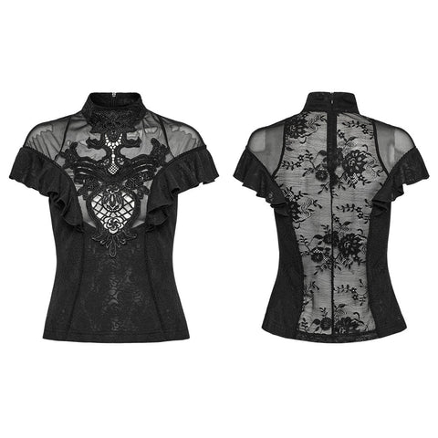 Gothic applique top