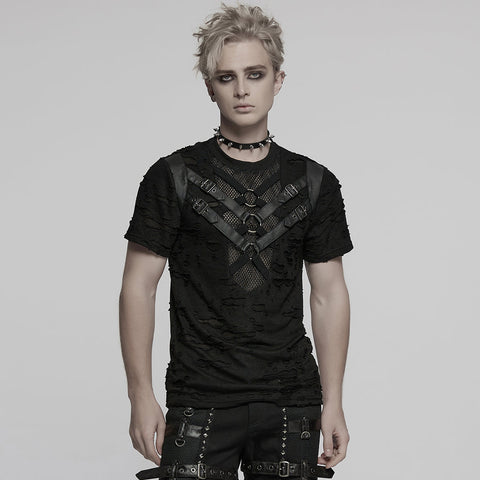 Punk Tattered Visual T-shirt