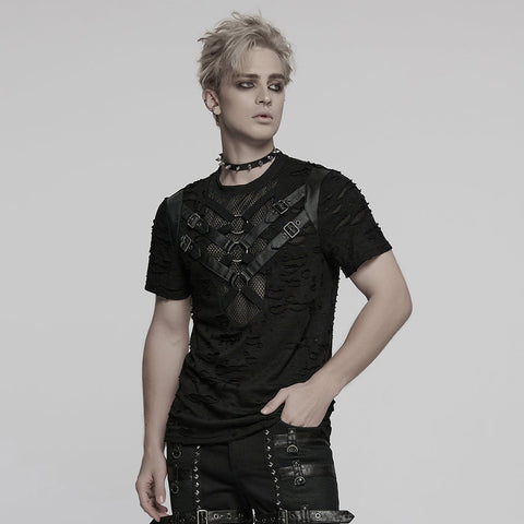 Punk Tattered Visual T-shirt