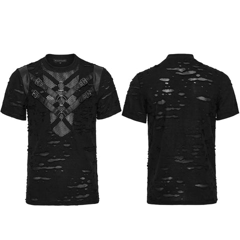 Punk Tattered Visual T-shirt