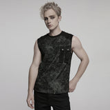 Punk Tie-dyed Vest For Men