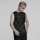 Punk Tie-dyed Vest For Men