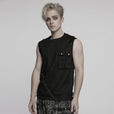 Punk Tie-dyed Vest For Men