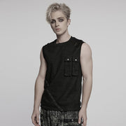 Punk Tie-dyed Vest For Men
