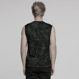 Punk Tie-dyed Vest For Men