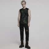 Punk Tie-dyed Vest For Men