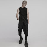 Punk Tie-dyed Vest For Men