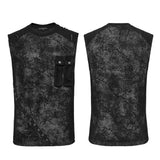 Punk Tie-dyed Vest For Men