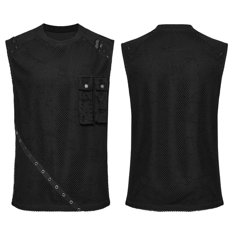 Punk Tie-dyed Vest For Men