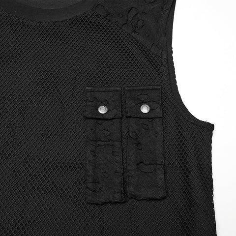 Punk Tie-dyed Vest For Men
