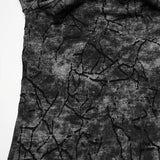 Punk Cracked Hooded T-shirt