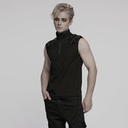 Punk Stand Up Collar T-shirt