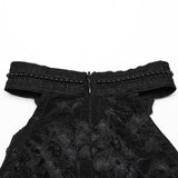Gothic pleated halter neck top
