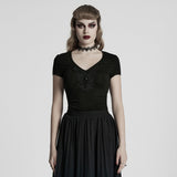 Gothic V-neck T-shirt