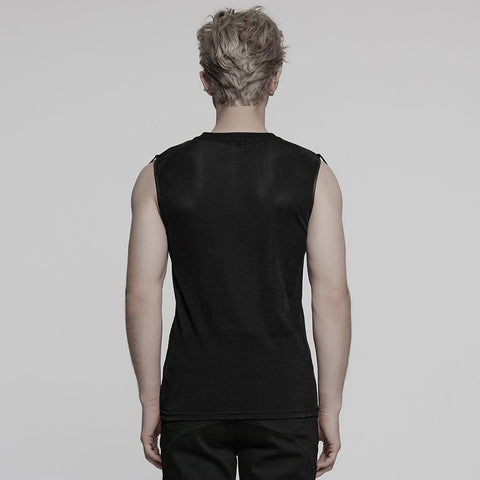 Cyber flocking mesh vest