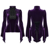 Elegant Goth Velvet T-shirt