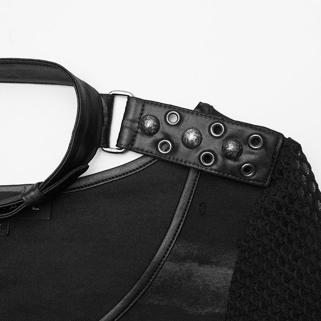 Cool Striped Tattered Punk T-shirt