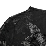 Goth 3D Floral Mesh Lace Undershirt