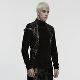 Punk knitted handsome T-shirt