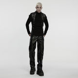 Punk knitted handsome T-shirt