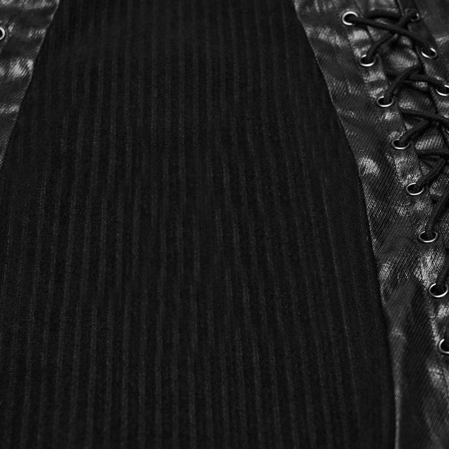 Punk knitted handsome T-shirt